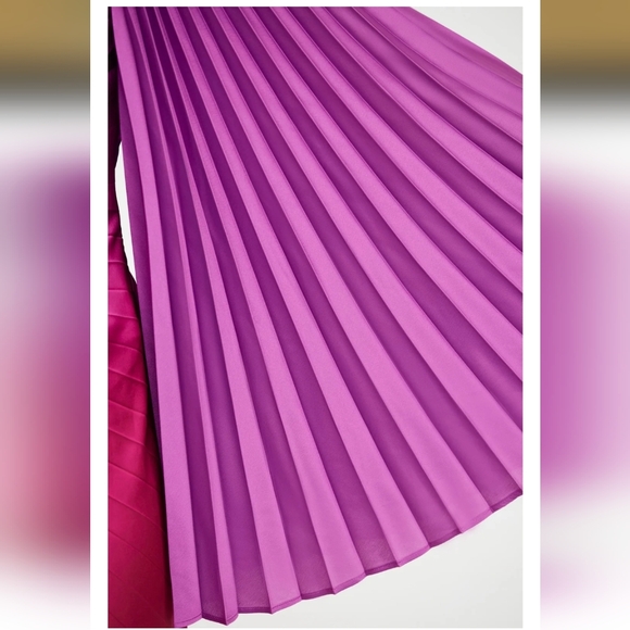 Elegant Tillington Purple and Pink Women's Midi Dress - Picture 4 of 7